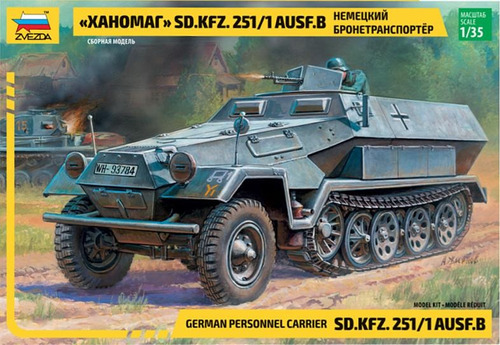 Vehiculo Militar Aleman 1/35 Zvezda 3572 Semioruga Sd Kfz251