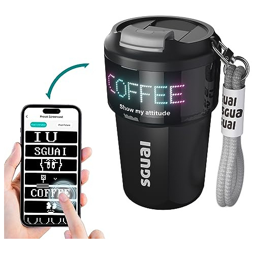 Sguai Unique Smart Water Bottle - Smart Coffee Cup Slffm