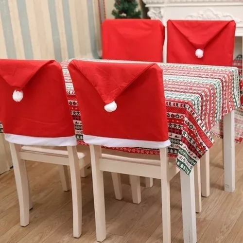 / Funda Para Silla De Comedor, Diseño Navideño, 12 Piezas