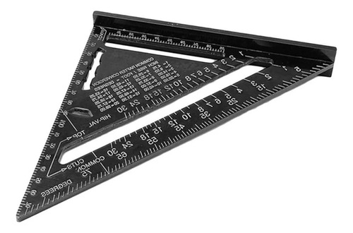 Regla Cuadrada Triangular De Aluminio De 12 Pulgadas Para Ca