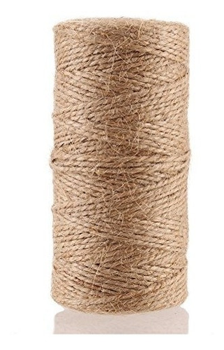 Ccinee 328 Pies De Fibra De Yute Natural 2mm Para Manualidad