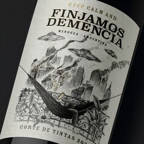 Vino Finjamos Demencia Corte De Tintas 6x750ml
