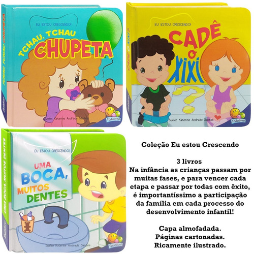 Eu Estou Crescendo! Coleção 3 Livros - A Partir De 1 Ano