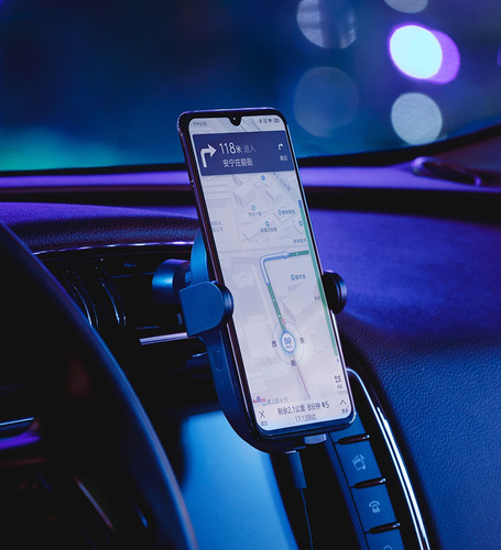 Imagen 6 de 8 de Cargador De Auto Inalambrico Xiaomi 20w Color Negro