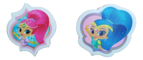 Set X 2 Gomas De Borrar Shimmer & Shine Original Escolar