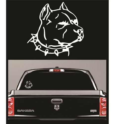 Stickers Pitbull Camionetas Motos Autos Mde