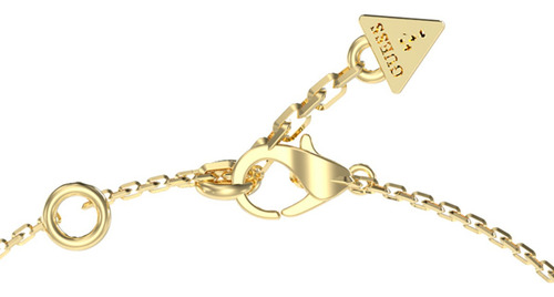 Pulsera Mujer Corazon Guess Beloved Ajustable Color Dorado Diámetro 9 Cm Largo 18 Cm