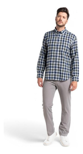 Camisa Hombre Potros Alcalá Verde/azul