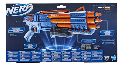 Elite 2.0 Ranger Pd-5 Blaster, 5-barrel Blasting, 10 Nerf