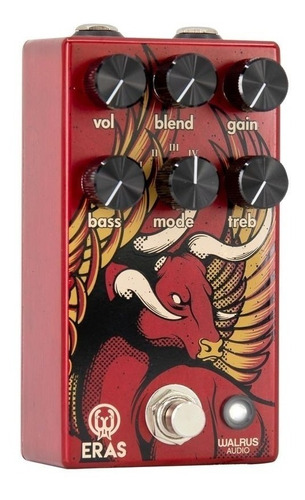 Pedal de efectos rojo Walrus Audio Eras Five-State Distortion