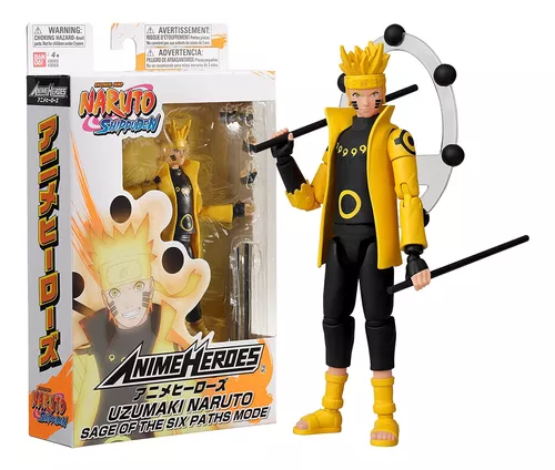 Naruto Boneco Articulado Bandai Personagem Naruto Uzumaki