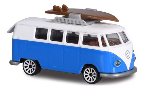 Veiculo Miniatura Majorette Vintage Volkswagen T1 Kombi Azul