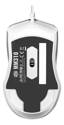 Mouse Cooler Master Mm310 Alámbrico 12.000dpi Blanco Rgb Color Blanco Mate