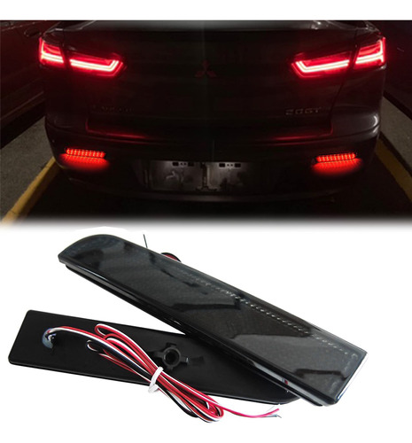 2 Luz Led Ahumada Para Parachoque Trasero Mitsubishi Lancer