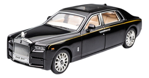 Juguetes Rolls Royce Simulation Hop Metal Model Toys Negro