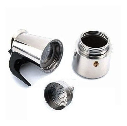 Imagen 2 de 2 de Cafetera Espresso Maker 6 tazas manual acero italiana