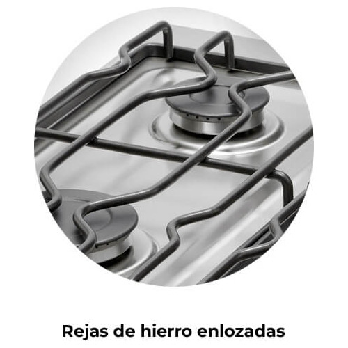 Anafe A Gas Longvie A2600xf Inox Encendido Una Mano Color Acero inoxidable
