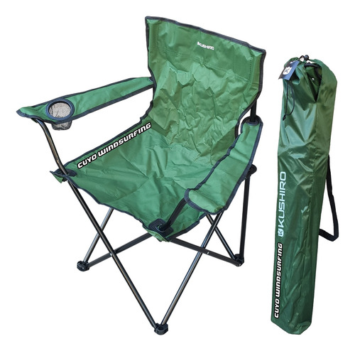 Silla Sillon Camping Plegable Director Kushiro Acero 120 Kg