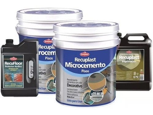 Kit De Microcemento Completo Sinteplast Indugar Para 25mts2