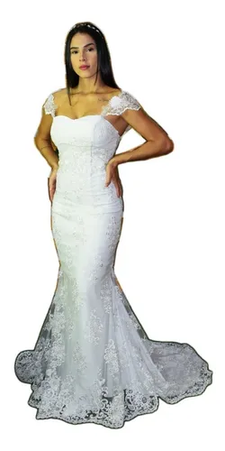 Vestido de noiva hotsell sereia mercado livre
