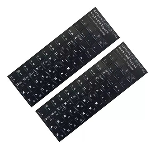 Teclado Coreano Etiquetas Pegatinas Stickers Alfabeto Korean