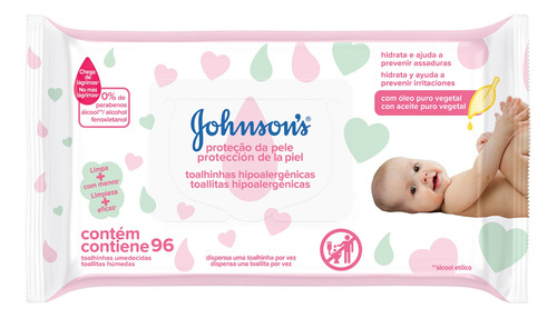 Toallitas Húmedas Johnson's® Extra Cuidado X 96 Un