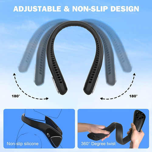 Ventilador De Cuello Sin Aspas Ventilador Portátil Personal