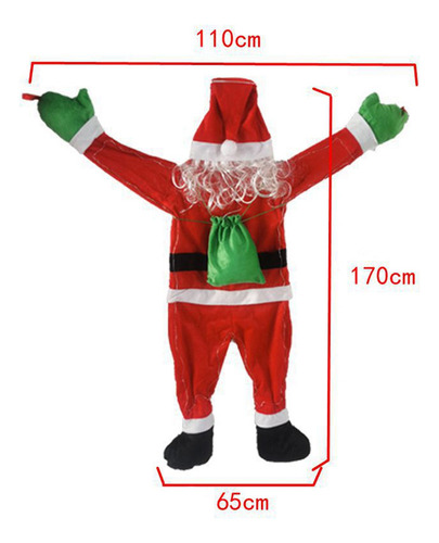 Decoración Colgante De Papá Noel, Adornos Navideños, Exterio