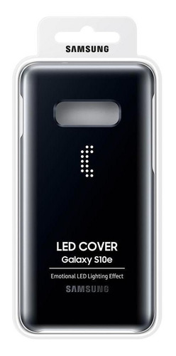Imagem 1 de 6 de Capa Led Preta Original Para Samsung Galaxy S10e