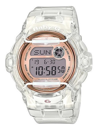 Reloj Mujer Casio G-shock Baby-g 2023 Transparente Original Color del fondo Blanco