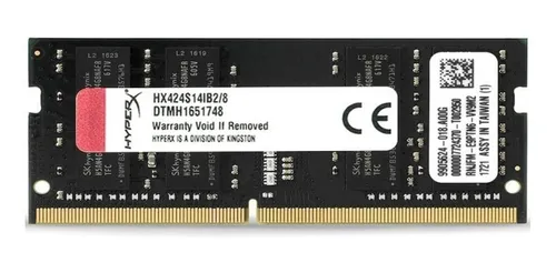 Memoria Ram Ddr4 Hyperx Impact 1x8gb 2400mhz Sodimm-laptop