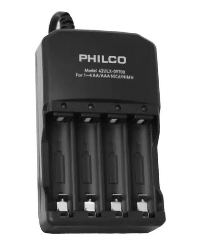 Cargador De Pilas Aa/aaa Philco Para 4 Baterías 42ulx-9700