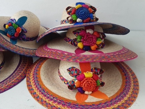 1 Sombrero Playero Multicolor