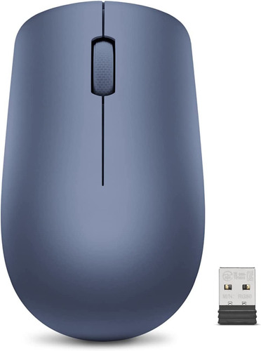 Mouse Lenovo 530, Inalambrico/nano Usb De 2,4 Ghz Azul