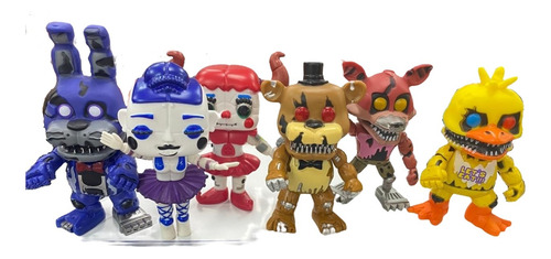 Combo 6 Figuras Five Nights At Freddy's- Sister Location