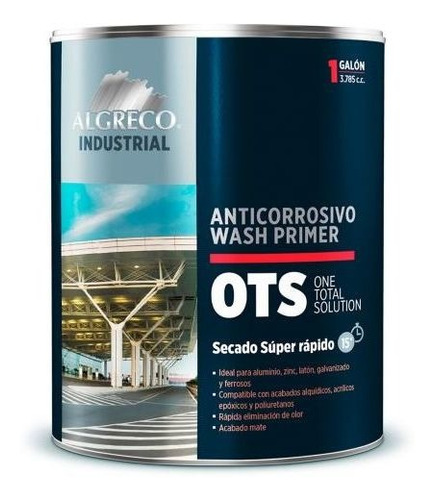 Algreco Anticorrosivo Wash Primer Gris 1 Galón Techn Th298ex