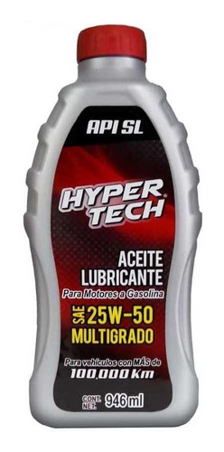 Aceite Lubricante Multigrado Hyper Tech Sae 25w-50 A Km 5pz