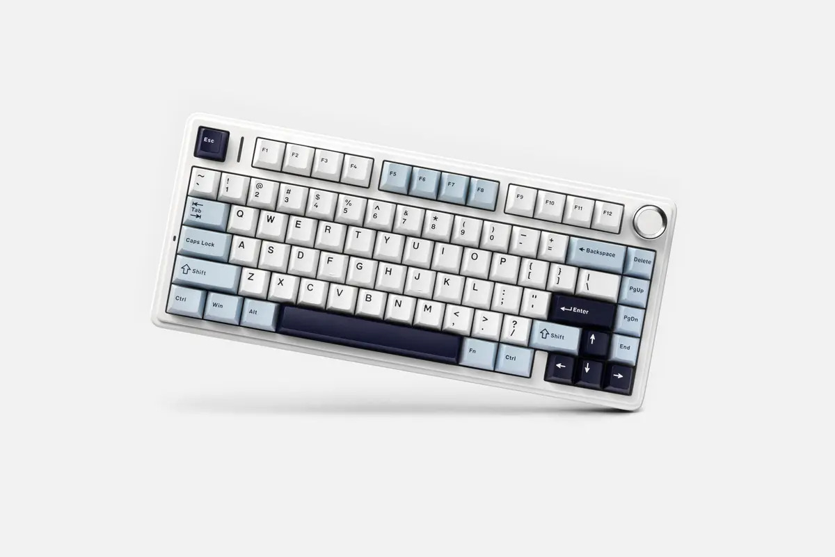 Teclado mecânico Aula F75, Rgb, sem fio, idioma do teclado Glacier Hot-swap: inglês, EUA — foto 1 de 9