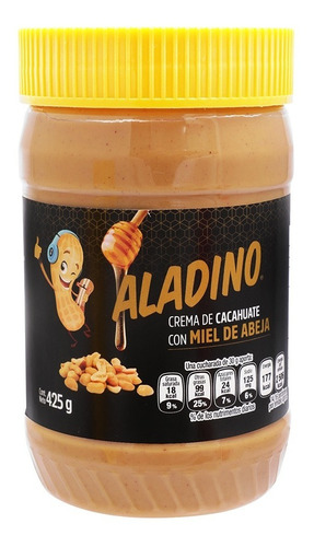 Crema De Cacahuate Con Miel Aladino 425 Grs 2 Pack Ipg