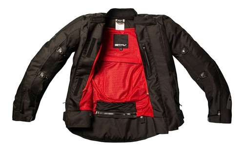 Imagen 3 de 10 de Campera Stav Base Cordura Protecciones Abrasion Control Md!
