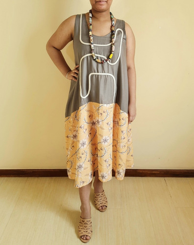Imagem 4 de 5 de Vestido Médio Feminino Tecido Jandira