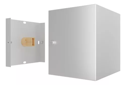 Kit 7 Arandela Box Cubo 2 Focos Parede Muro + Lâmp Led Mf112