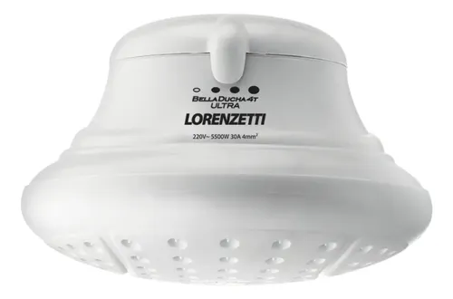 Chuveiro Bella Ducha 4t 110v 5500w - Lorenzetti Cor Branco