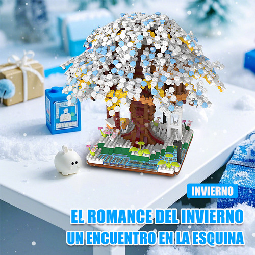 Juego De Bloques De Construcción Para Niños De Árbol Sakura 4