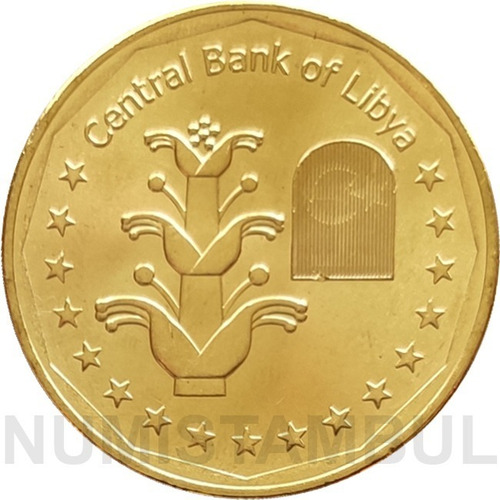 Líbia - 1 Dinar 2017 (emissão Rebelde) (Usado)