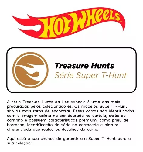 Carrinho Hot Wheels Raro Super T-hunt - Colecionador Mattel