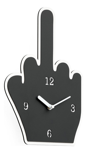 Reloj De Pared Minimalista Silencioso Negro 28.58 Cm X 19.0