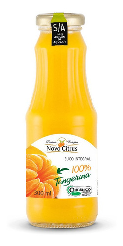 Suco Orgânico Tangerina Integral Novo Citrus
