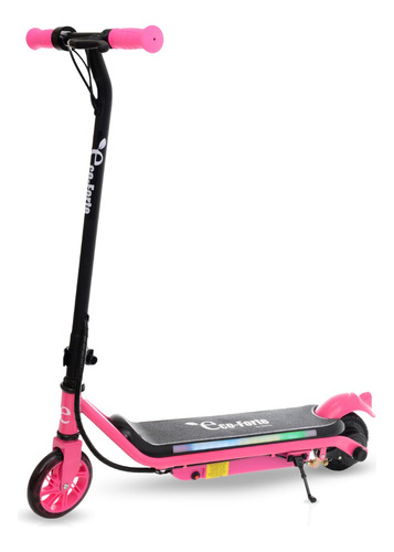 Eco-forte Scooter Patín Eléctrico Sg10 Luces Led Color Rosa