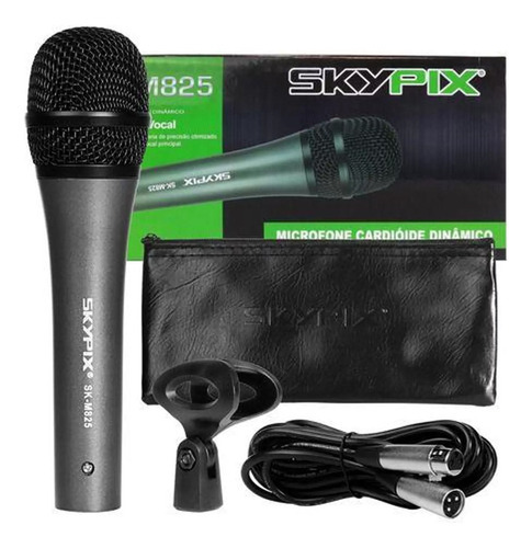 Microfone Profissional Universal XLR Caixas E Mesas Skypix